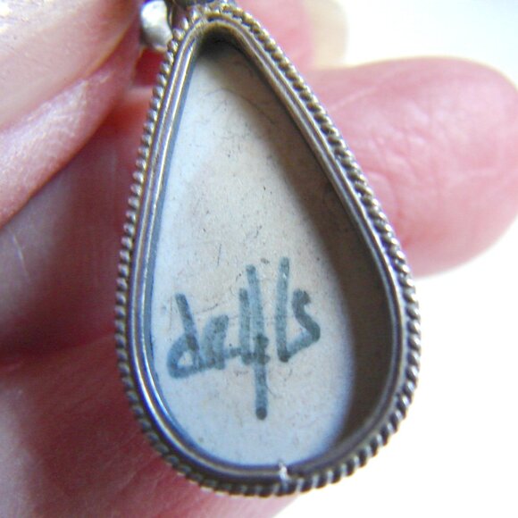 Sterling 835 Silver Delft Blue Windmill Drop/Dangle EARRINGS, Signed F54b - Picture 7 of 8